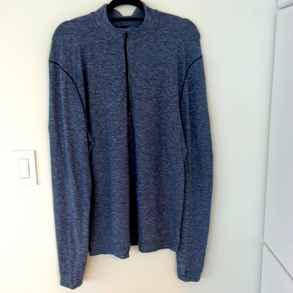 Men's Lululemon Surge Warm Full Zip Up Hoodie Heather Grey Size Large